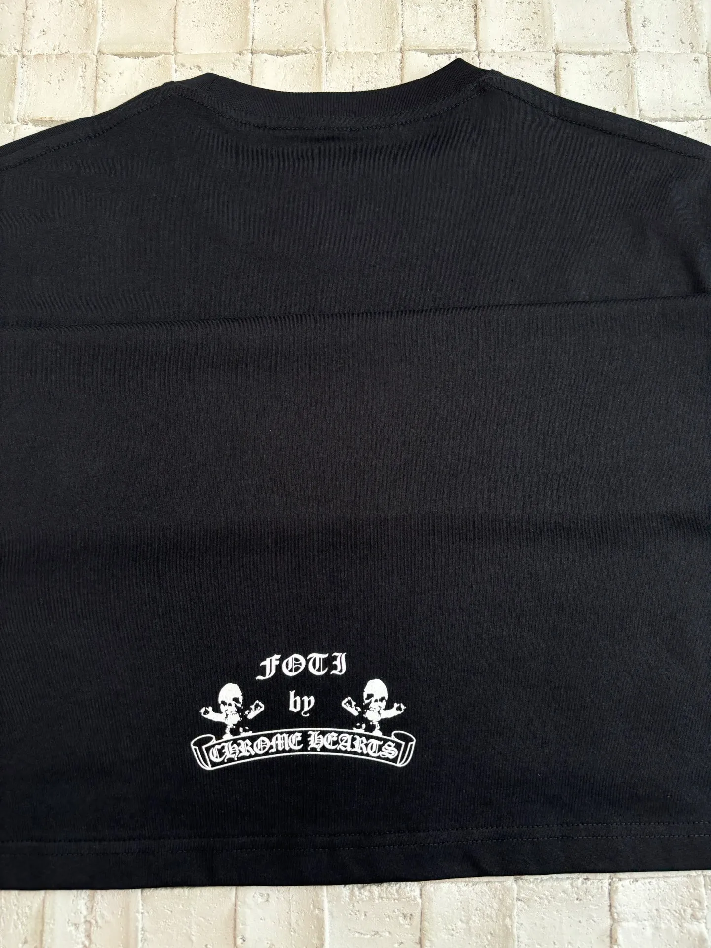 🅿️270 Come Hearts*/Cro Heart 25Ss new FOTI skull printed short-sleeved T-shirt. The fabric is made of 26-woven 200g cotton. The printing is made of black ink. Water slurry printing. Customized supporting accessories. Size: S/M/L